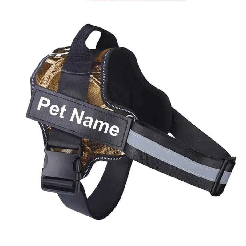 Pawstoclaws Customizable Reflective Adjustable No-Pull Dog Harness