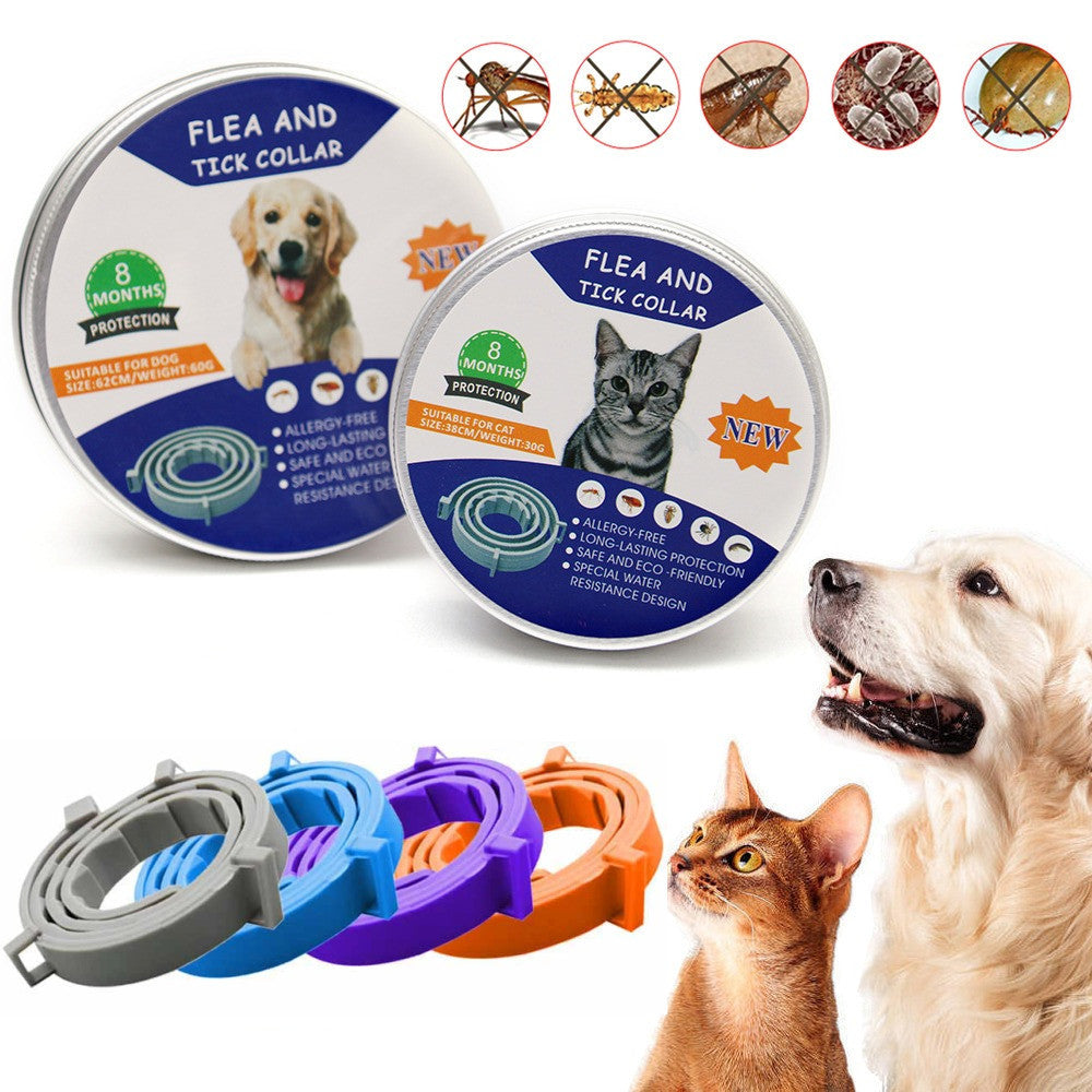 Adjustable Silicone Pet Collar for Dogs and Cats - Mosquito and Insect Repellent Protection