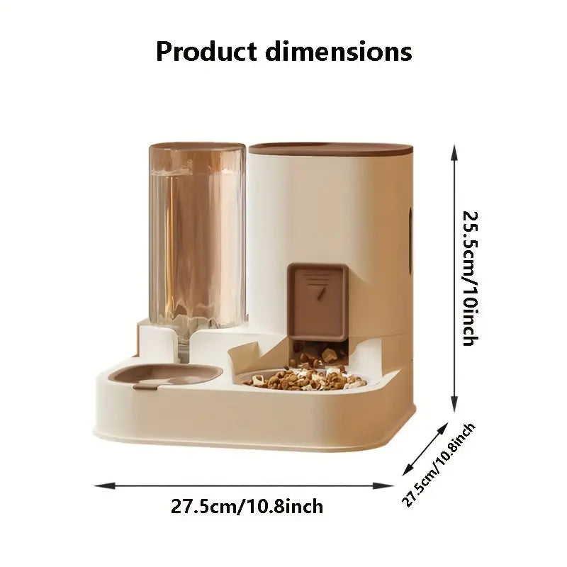 2-in-1 Automatic Pet Feeding and Water Dispenser for Cats and Dogs
