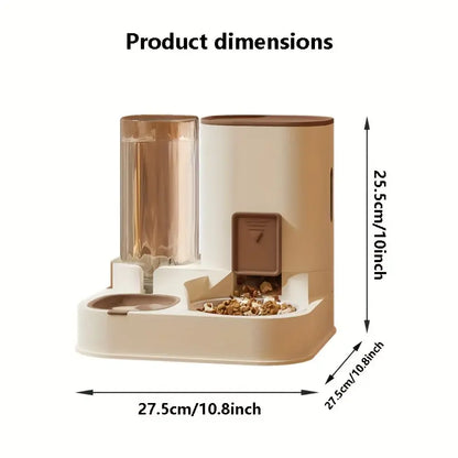 2-in-1 Automatic Pet Feeding and Water Dispenser for Cats and Dogs