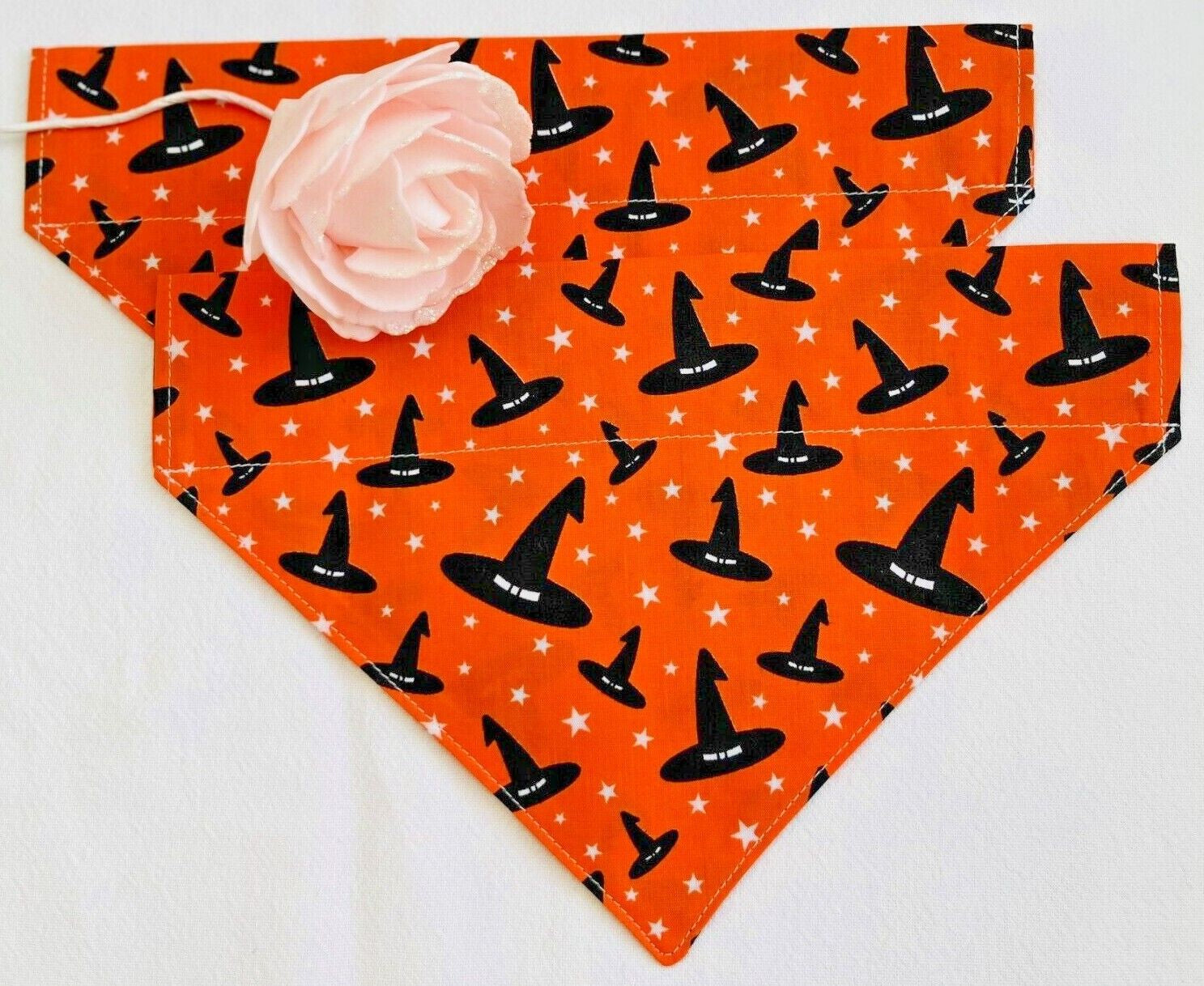 Handmade Charity Halloween Dog Bow and Bandana - Available in Multiple Sizes - Made in the UK