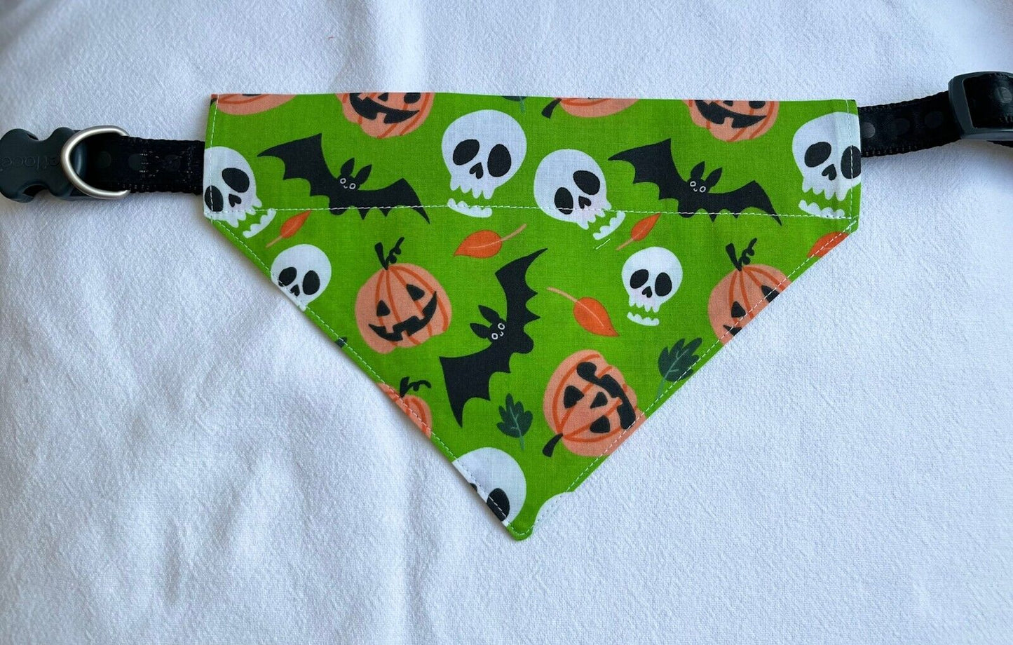 Handmade Charity Halloween Dog Bow and Bandana - Available in Multiple Sizes - Made in the UK