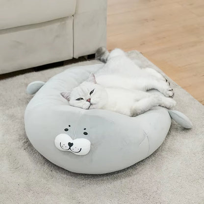 Premium Soft Fiber Dog and Cat Bed - Large Lounger Kennel Mat in Various Sizes