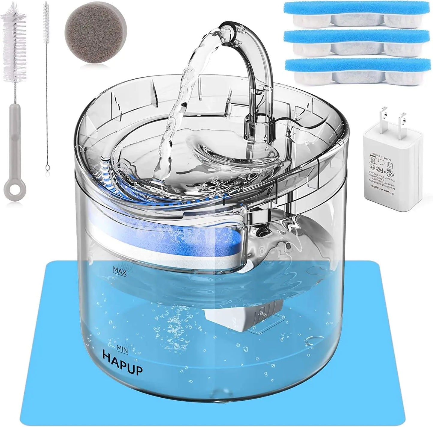 Cat Water Fountain and Dispenser for Pets