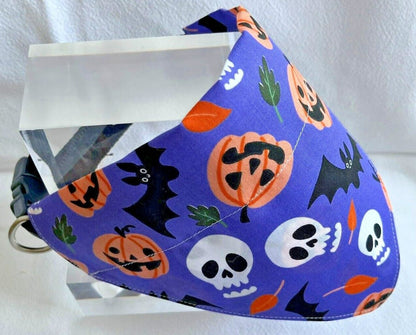 Handmade Charity Halloween Dog Bow and Bandana - Available in Multiple Sizes - Made in the UK