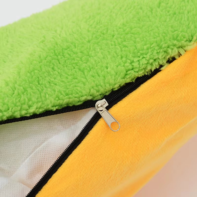 Premium Soft Fiber Dog and Cat Bed - Large Lounger Kennel Mat in Various Sizes