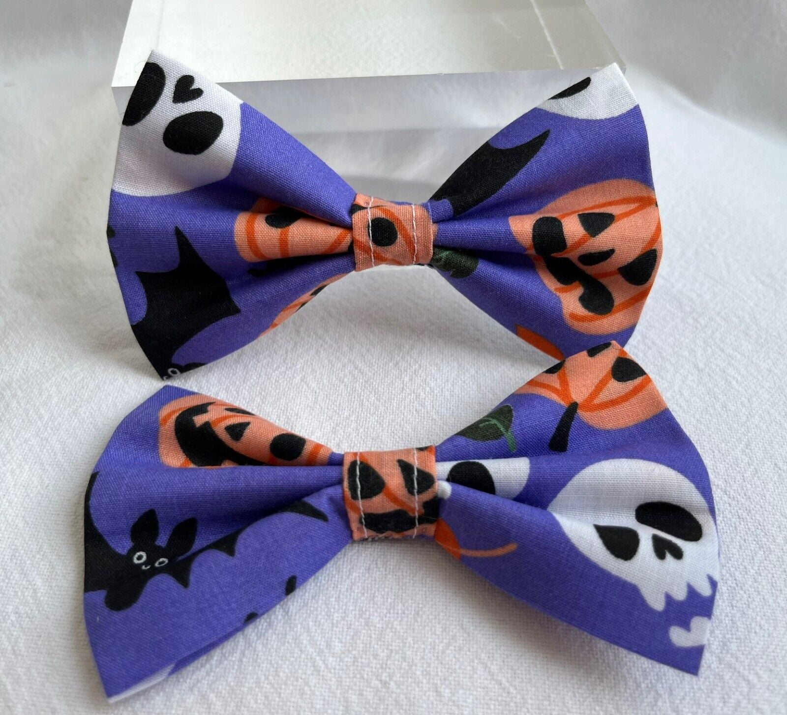 Handmade Charity Halloween Dog Bow and Bandana - Available in Multiple Sizes - Made in the UK