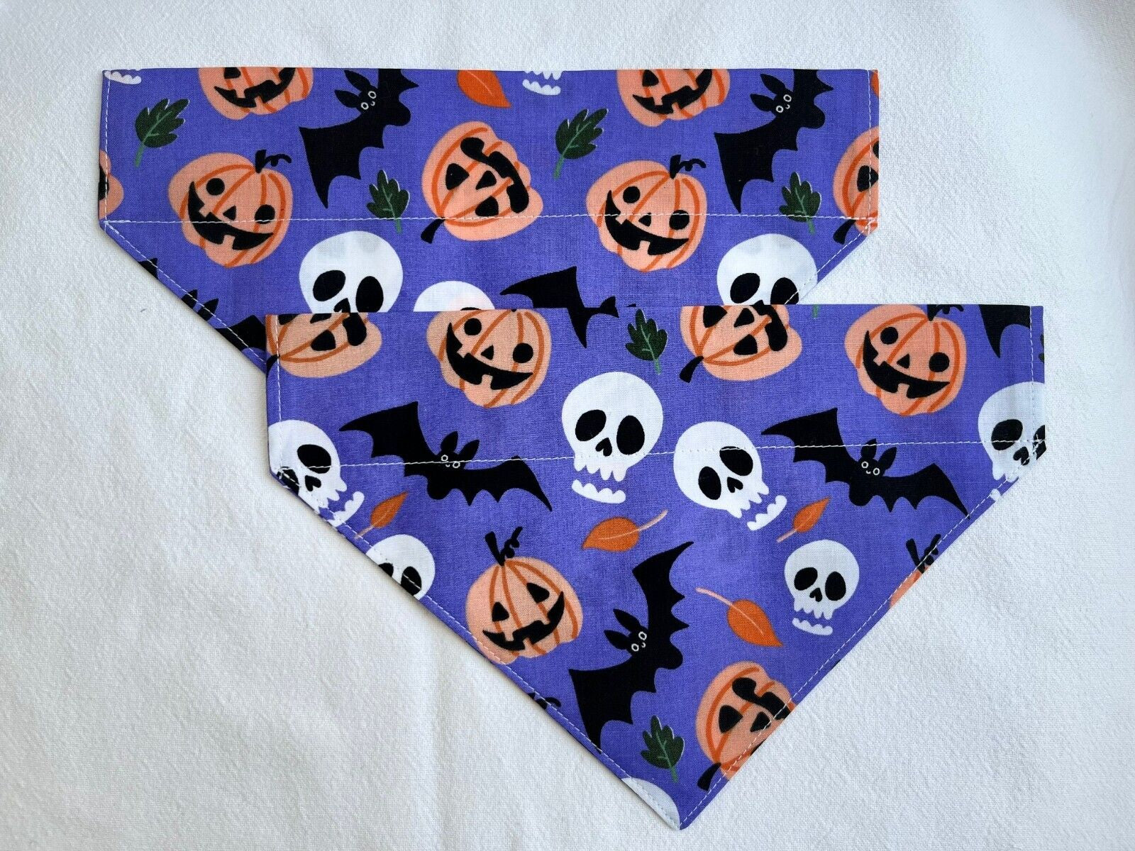 Handmade Charity Halloween Dog Bow and Bandana - Available in Multiple Sizes - Made in the UK