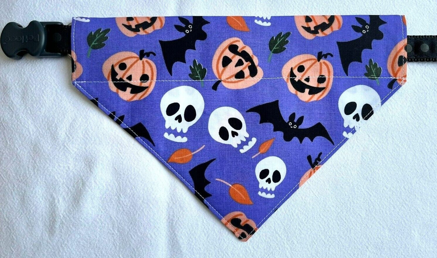 Handmade Charity Halloween Dog Bow and Bandana - Available in Multiple Sizes - Made in the UK