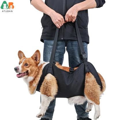 Adjustable Full Body Support Dog Lift Harness for Assisted Mobility and Rehabilitation