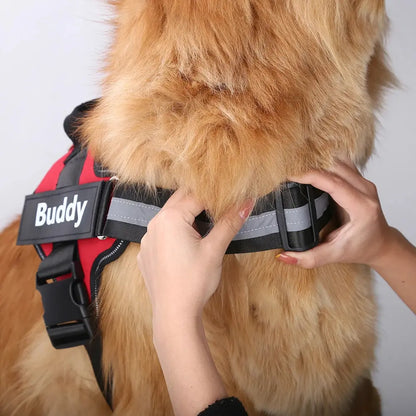 Pawstoclaws Customizable Reflective Adjustable No-Pull Dog Harness
