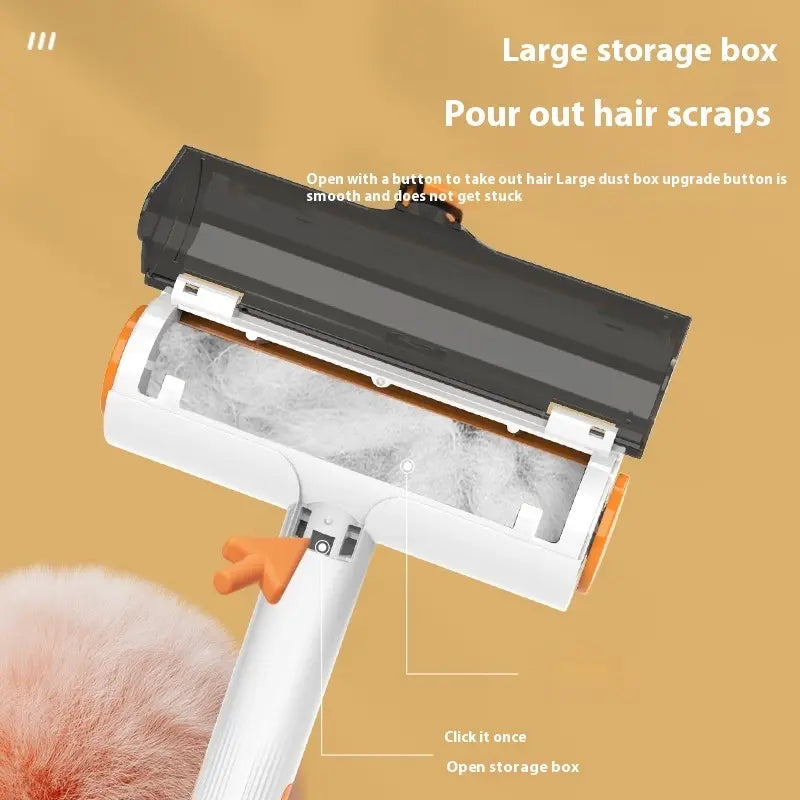 Multifunctional Portable 2-in-1 Pet Hair Removal Roller and Washable Brush