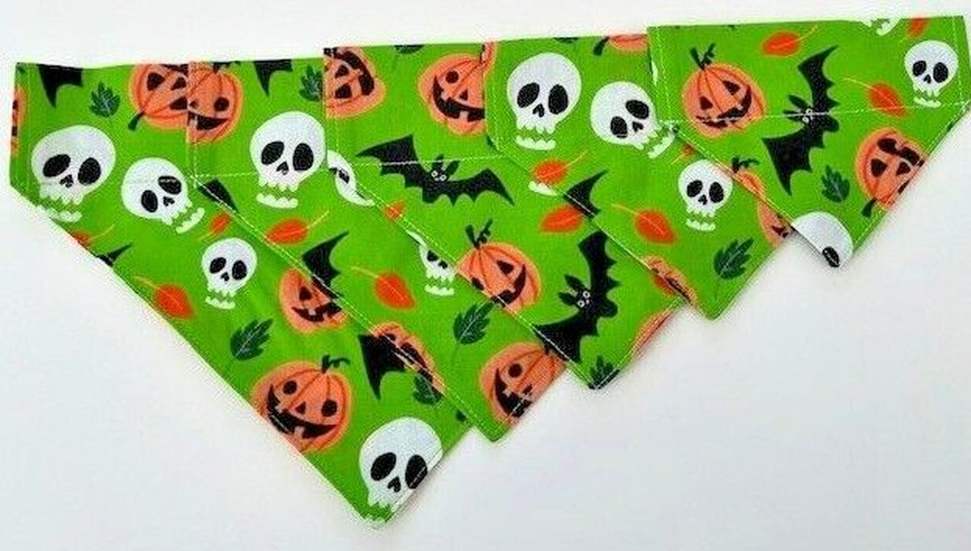 Handmade Charity Halloween Dog Bow and Bandana - Available in Multiple Sizes - Made in the UK