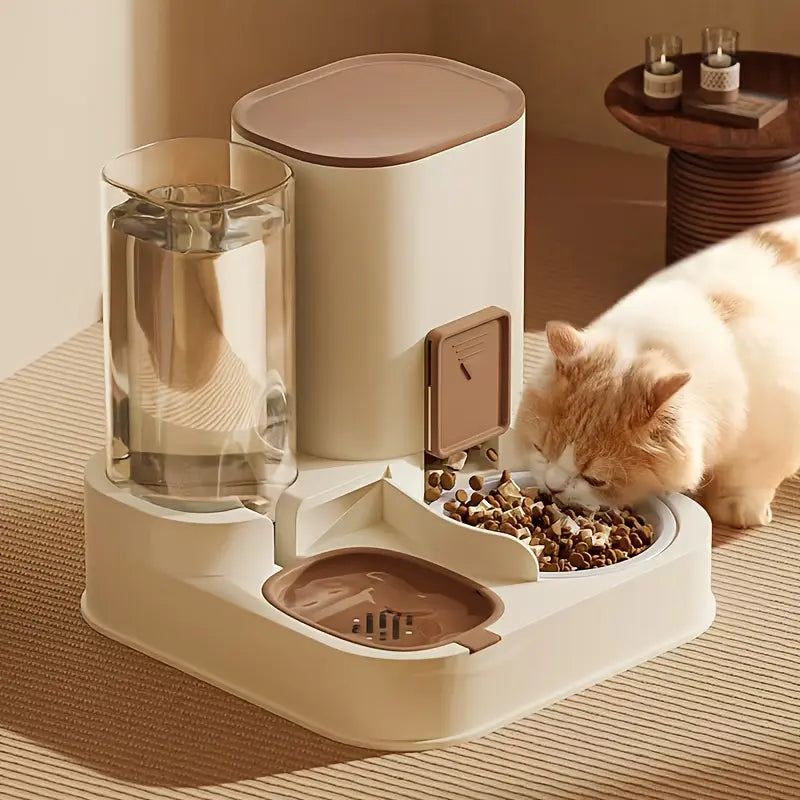 2-in-1 Automatic Pet Feeding and Water Dispenser for Cats and Dogs