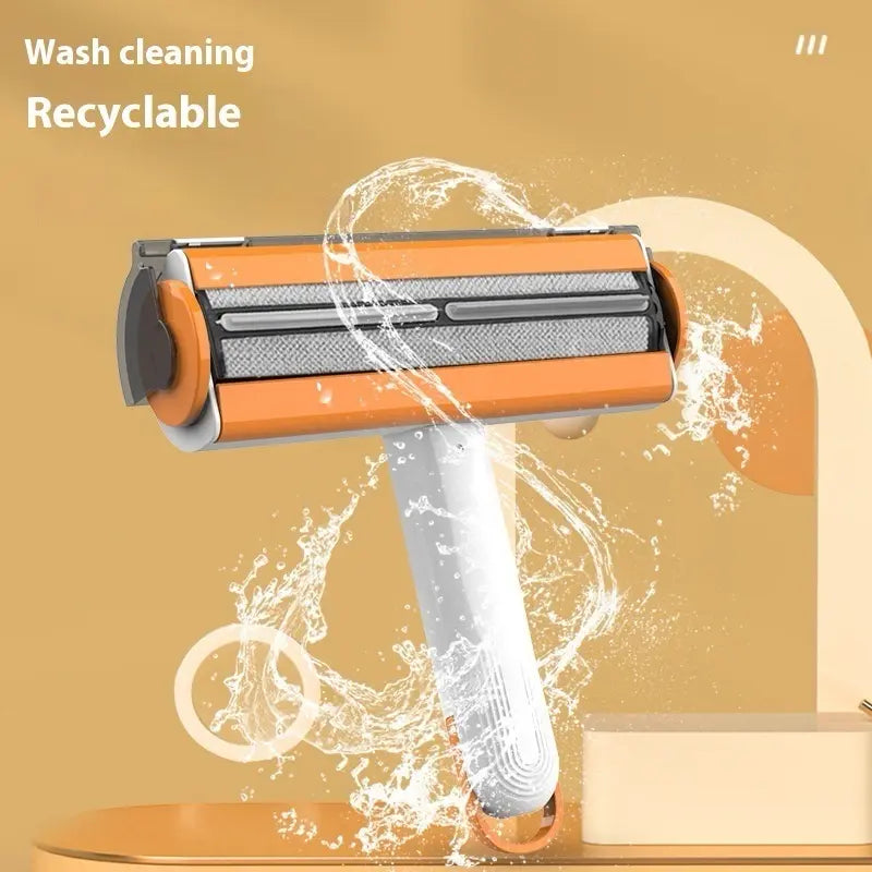 Multifunctional Portable 2-in-1 Pet Hair Removal Roller and Washable Brush