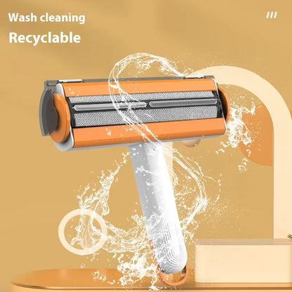 Multifunctional Portable 2-in-1 Pet Hair Removal Roller and Washable Brush
