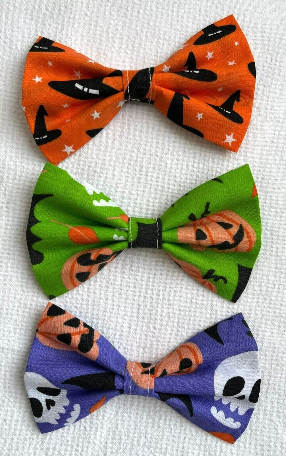 Handmade Charity Halloween Dog Bow and Bandana - Available in Multiple Sizes - Made in the UK