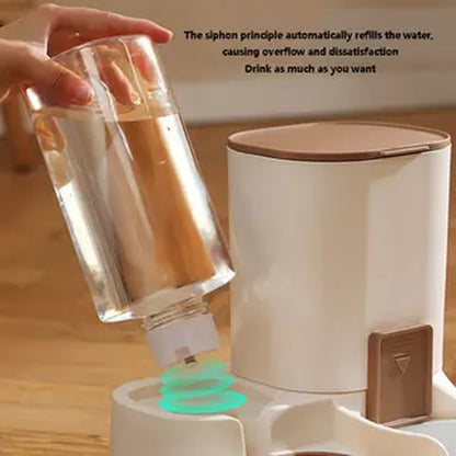 2-in-1 Automatic Pet Feeding and Water Dispenser for Cats and Dogs