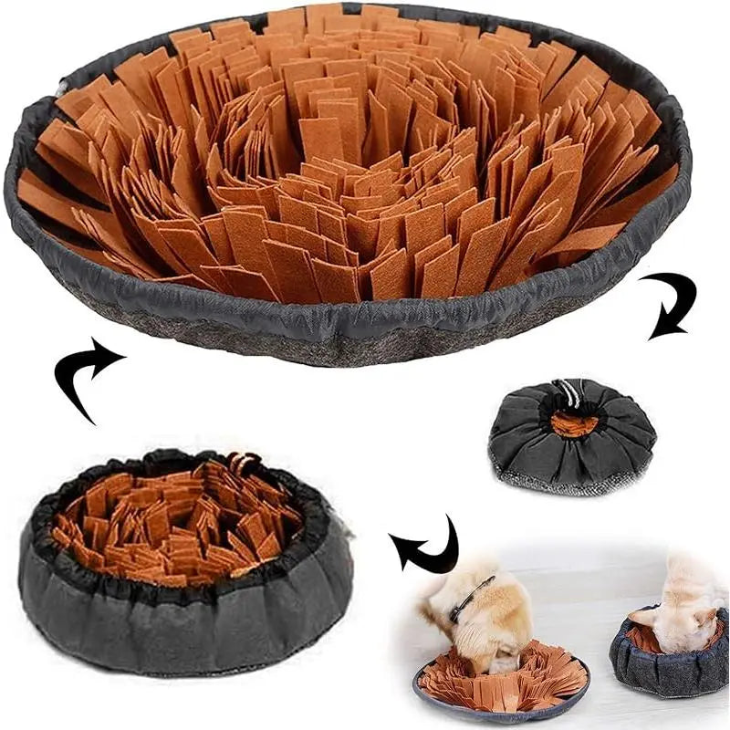 Interactive Pet Snuffle Mat for Dogs and Cats - Enhances Foraging Skills and Reduces Boredom, Ideal for Indoor and Outdoor Use, Travel-Friendly Treat Dispenser