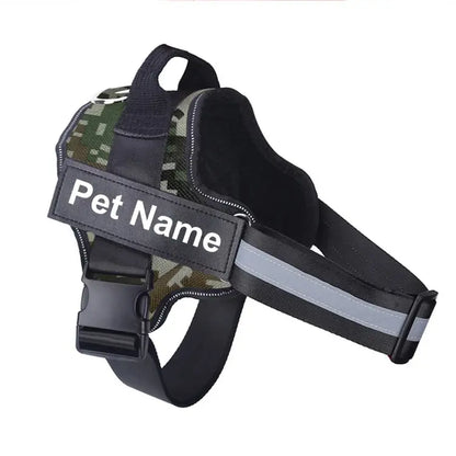 Pawstoclaws Customizable Reflective Adjustable No-Pull Dog Harness