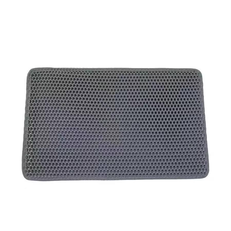 Waterproof Cat Litter Mat with Honeycomb Double Layer - Skidproof Soft EVA Design