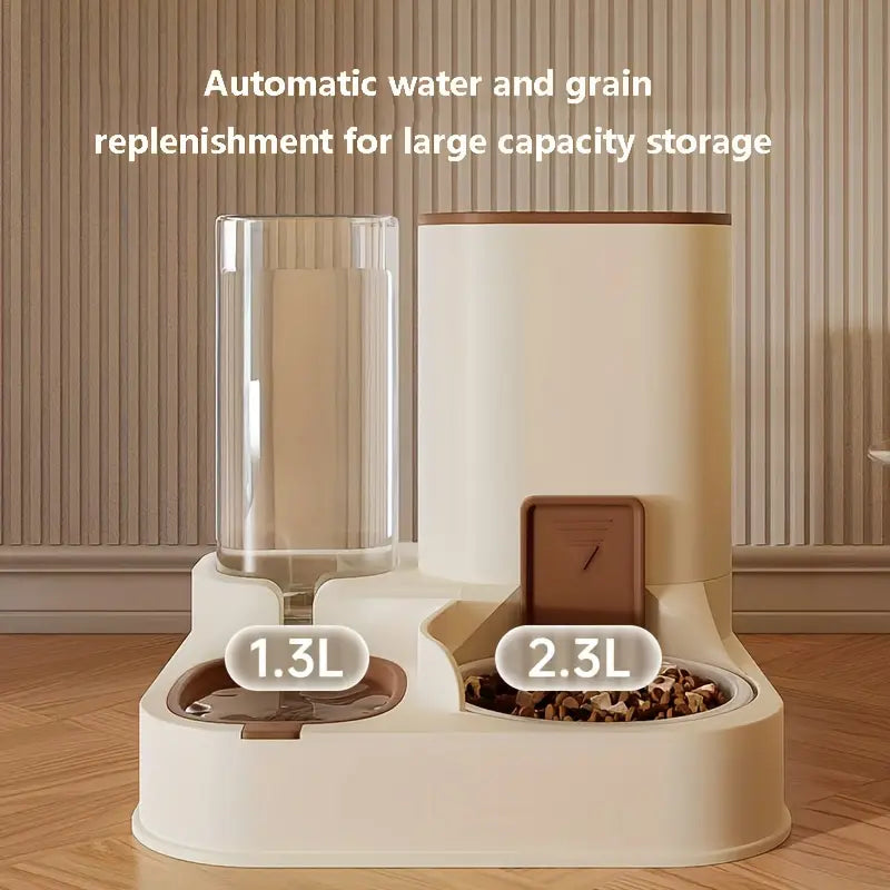 2-in-1 Automatic Pet Feeding and Water Dispenser for Cats and Dogs