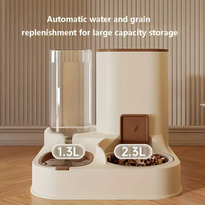 2-in-1 Automatic Pet Feeding and Water Dispenser for Cats and Dogs