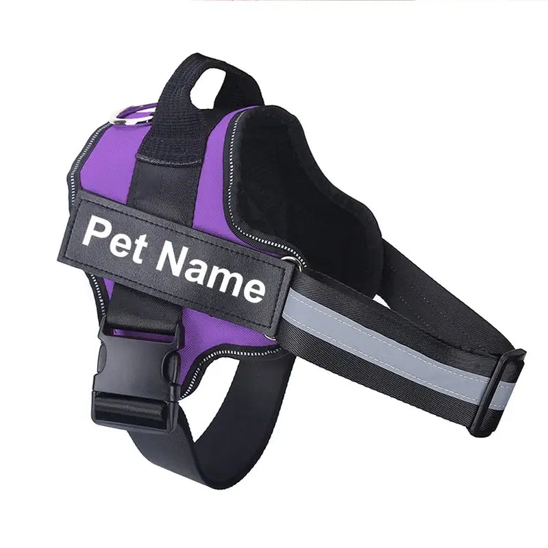 Pawstoclaws Customizable Reflective Adjustable No-Pull Dog Harness