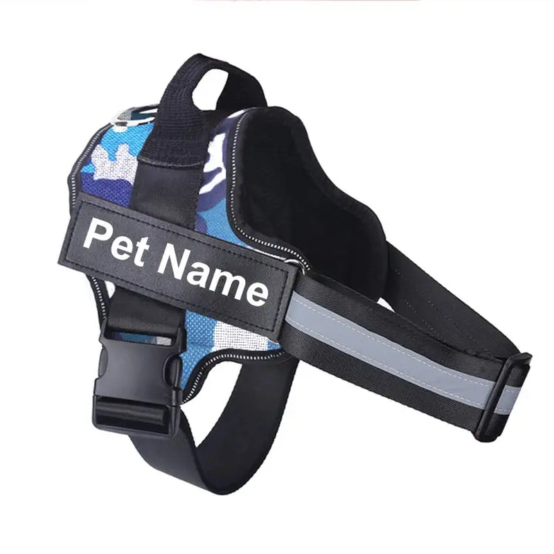 Pawstoclaws Customizable Reflective Adjustable No-Pull Dog Harness